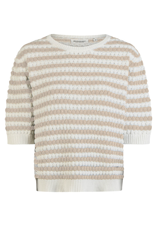 Broadway Damen Strickshirt 55004222 – dune stripe