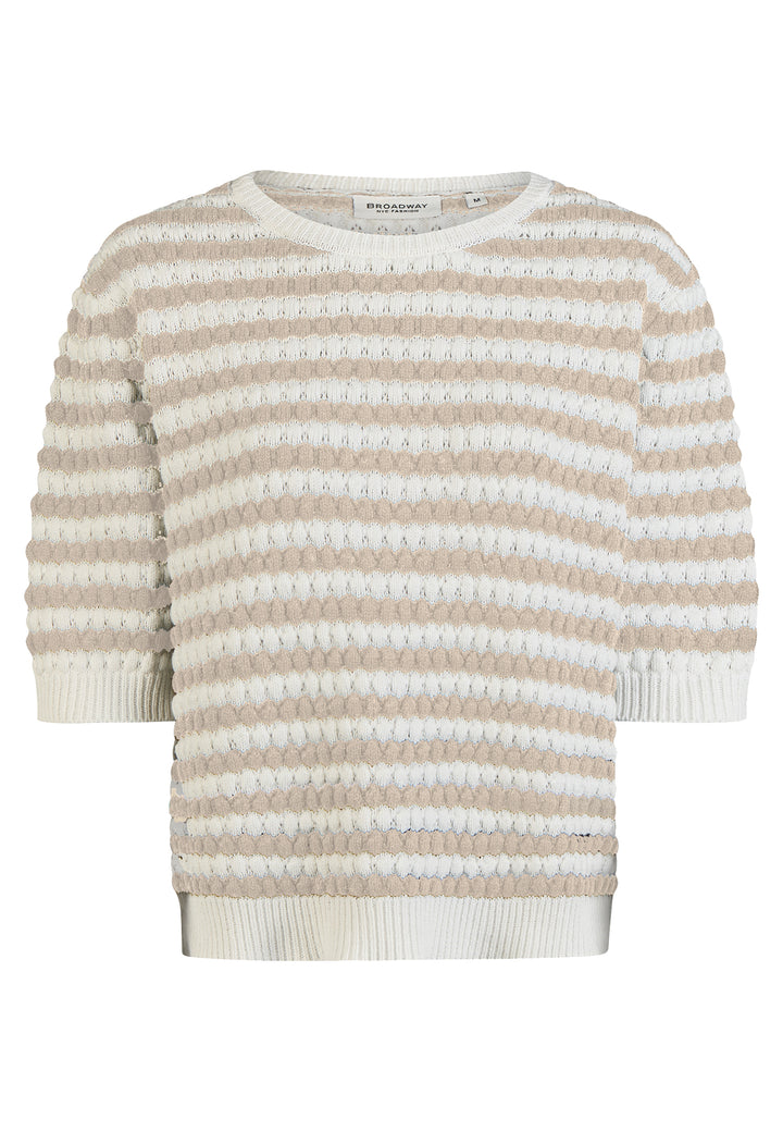 Broadway Damen Strickshirt 55004222 – dune stripe