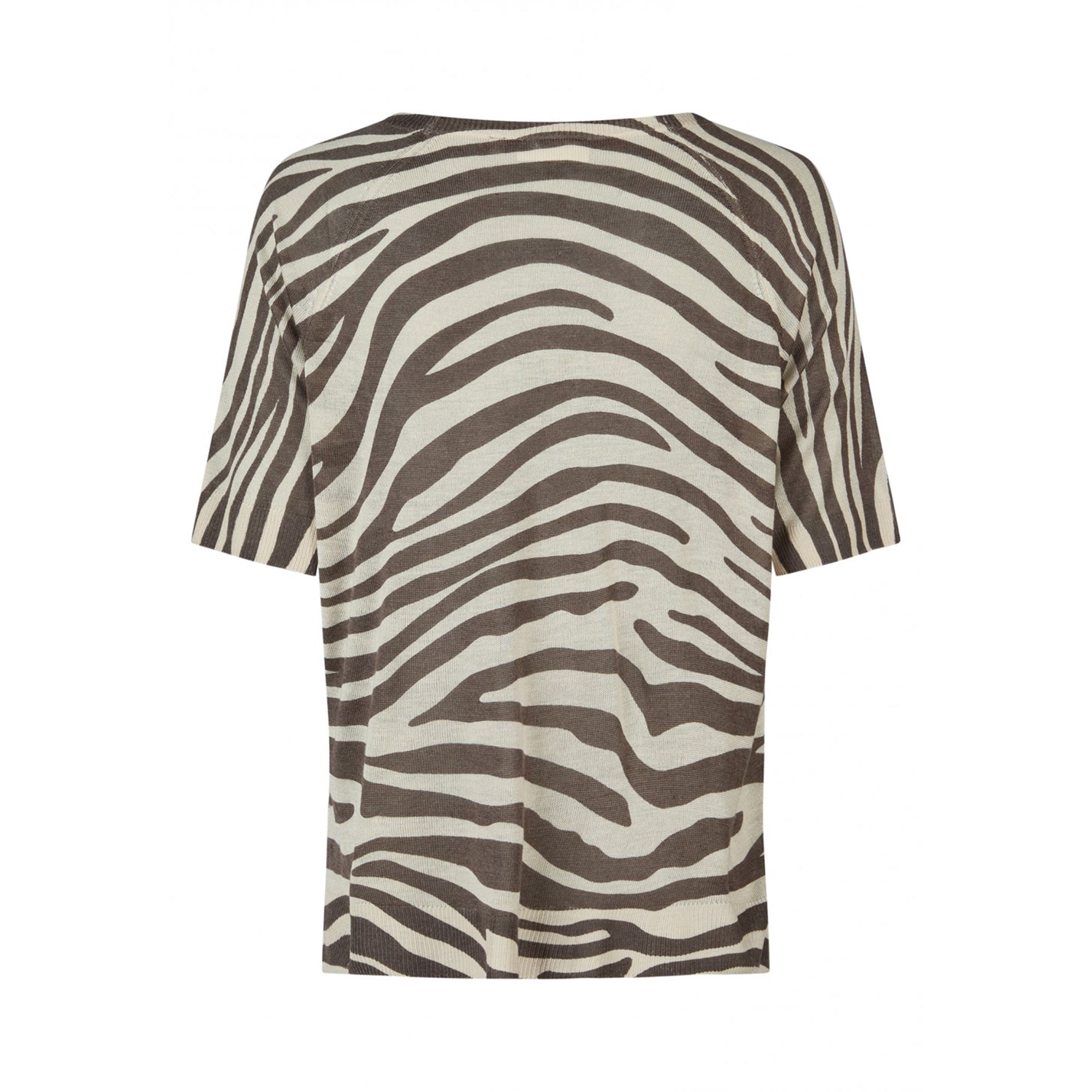 Broadway Damen T-Shirt Strick – zebra big
