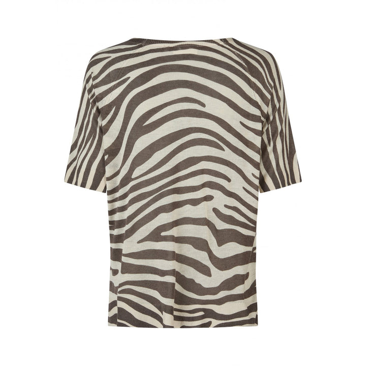 Broadway Damen T-Shirt Strick – zebra big