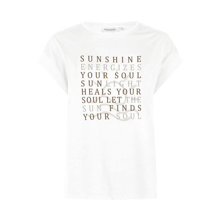 Broadway Damen T-Shirt Statement-Schriftzug
