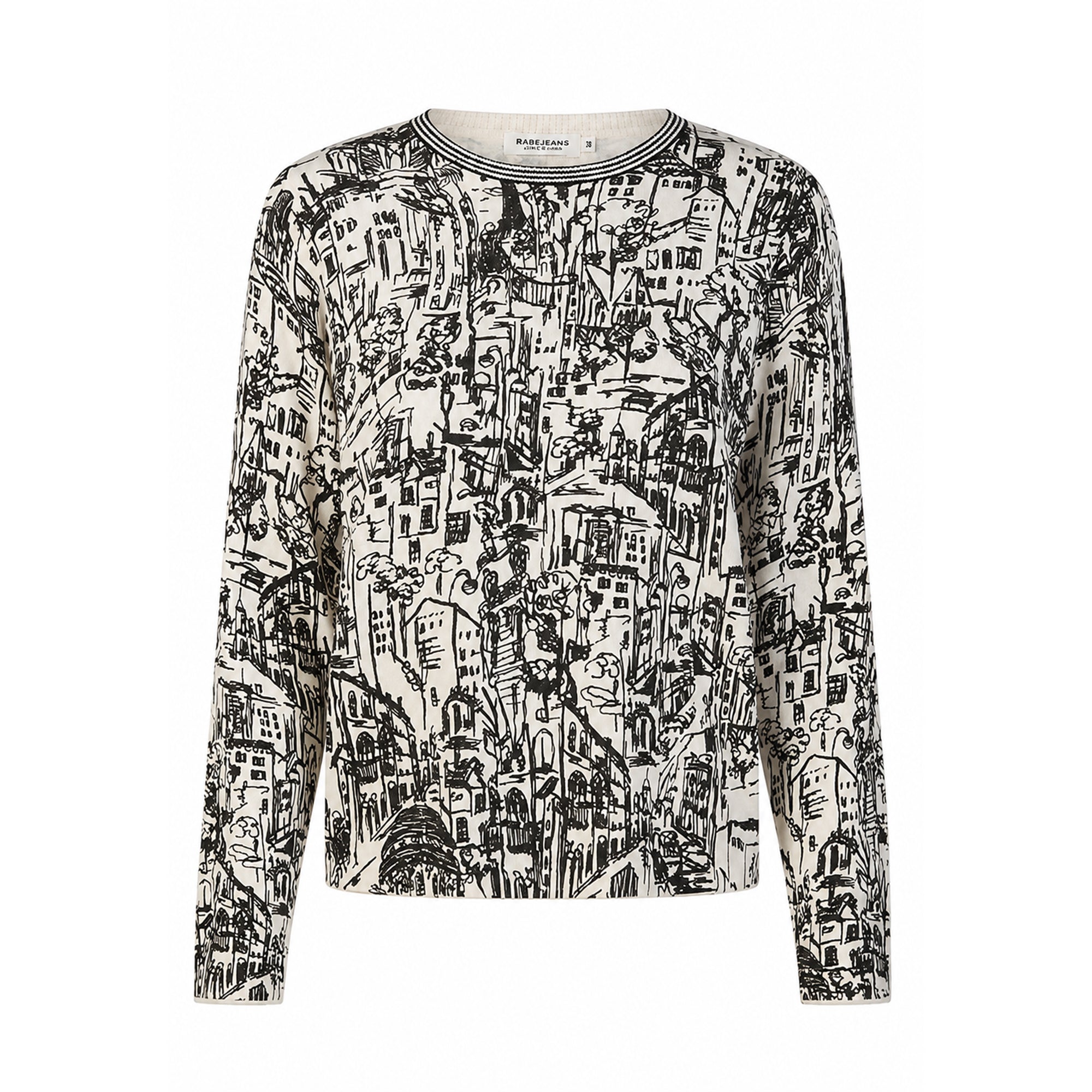 Broadway Damen Pullover 55004684 – black scribble