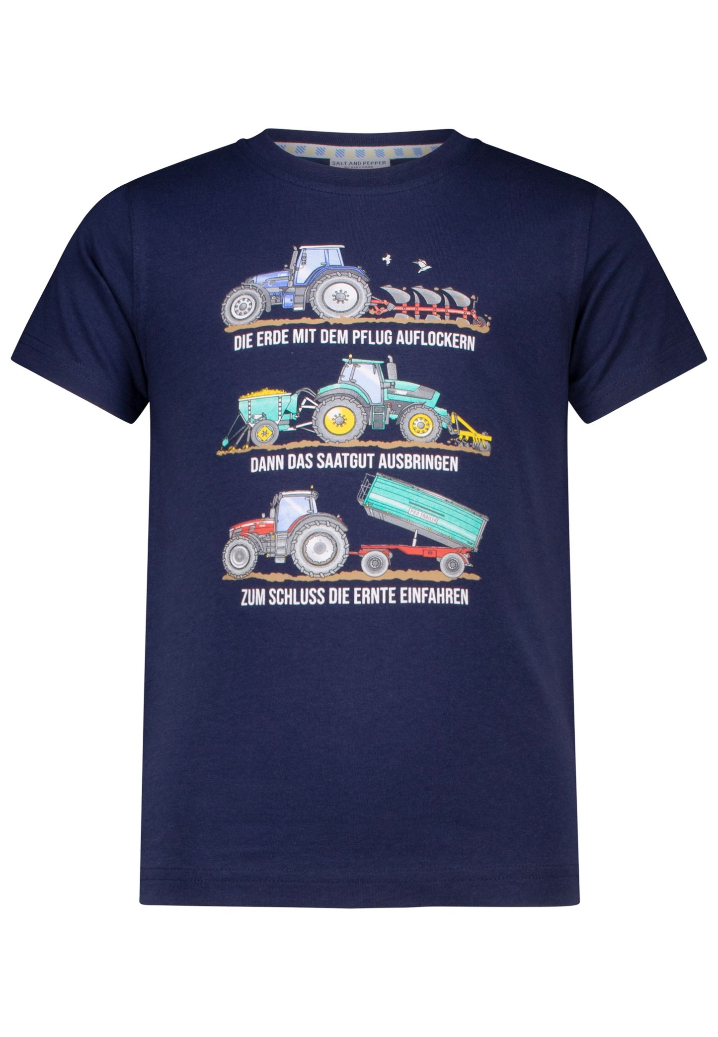 salt and pepper Boys T-Shirt Print Tractor 55320127440