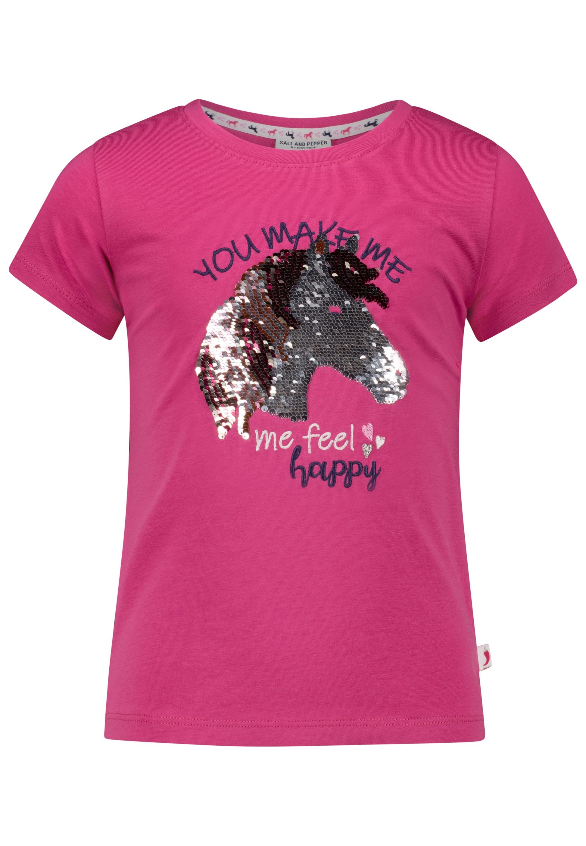 salt and pepper Girls T-Shirt EMB rev.sequins Horse 55320128380