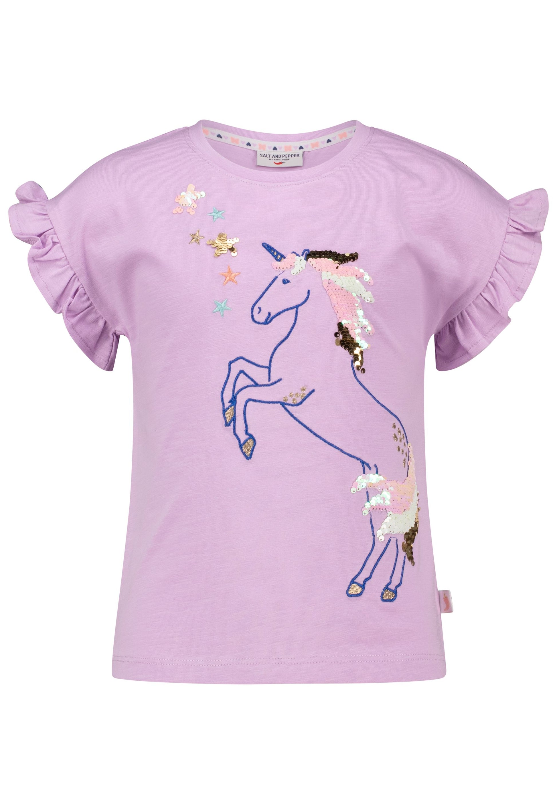 salt and pepper Girls T-Shirt rev.seq. EMB Unicorn 55320128560