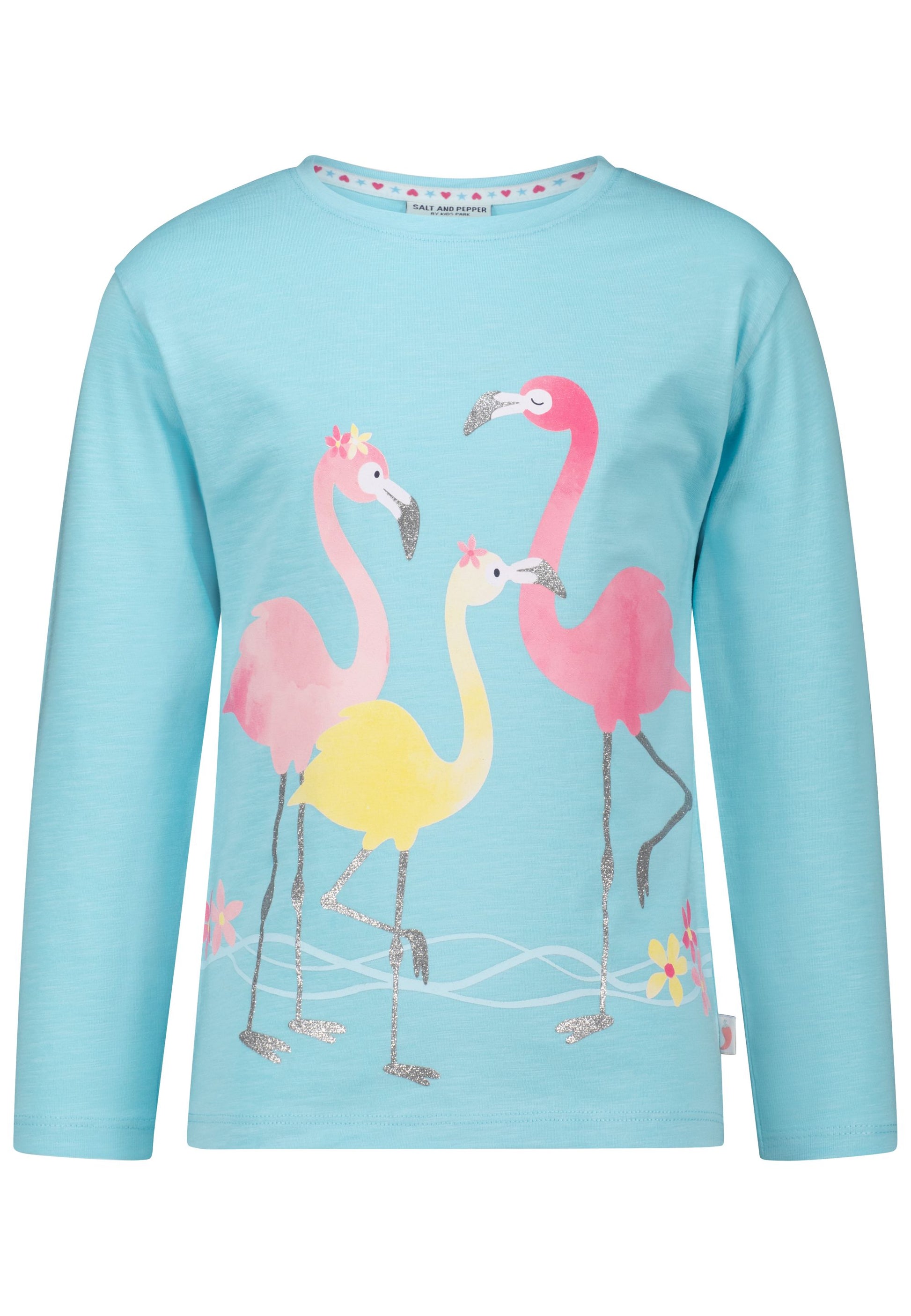 salt and pepper Girls Langarm Shirt Print Flamingo 55320138710