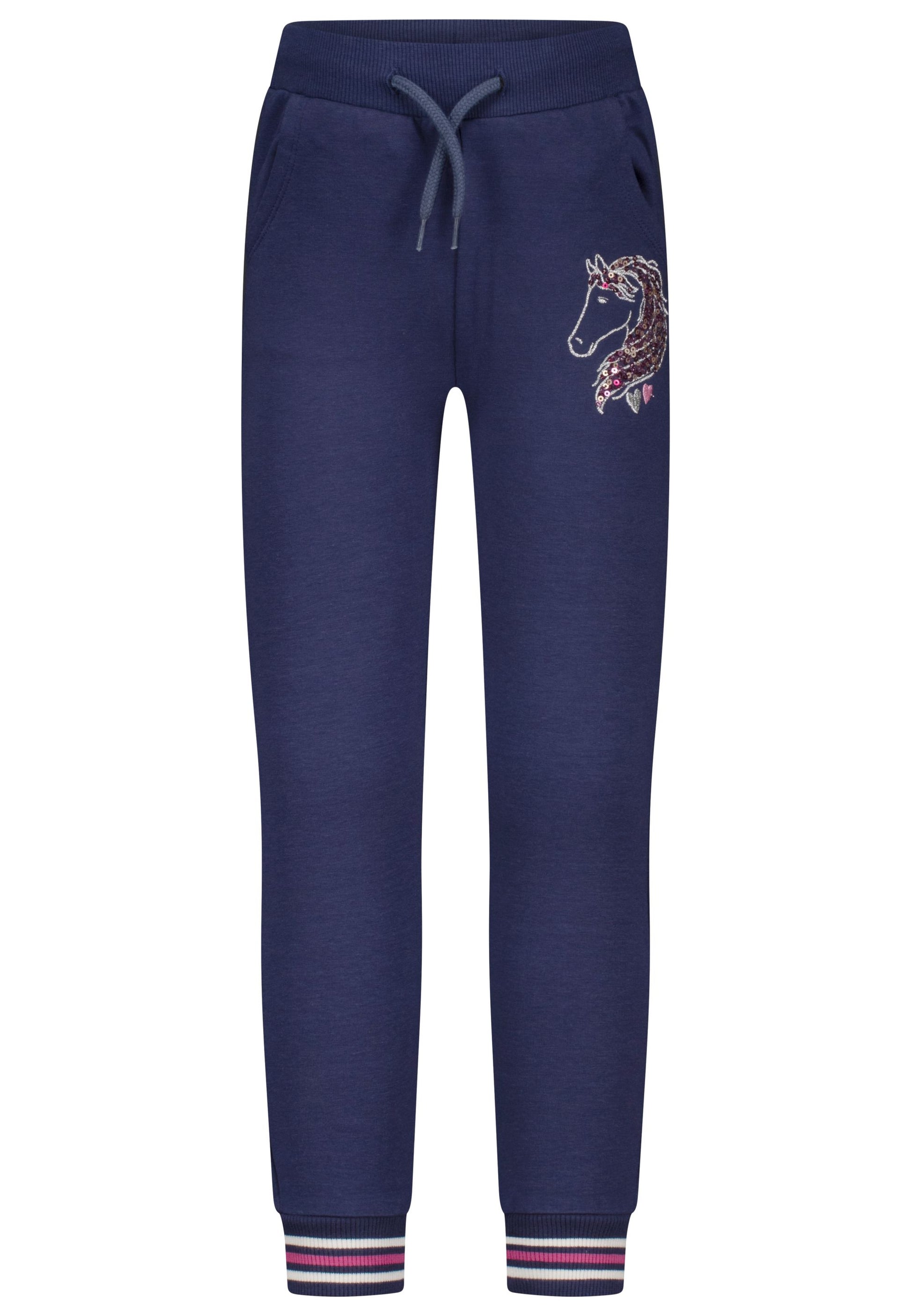 salt and pepper Girls Trousers EMB Horse 55320218440