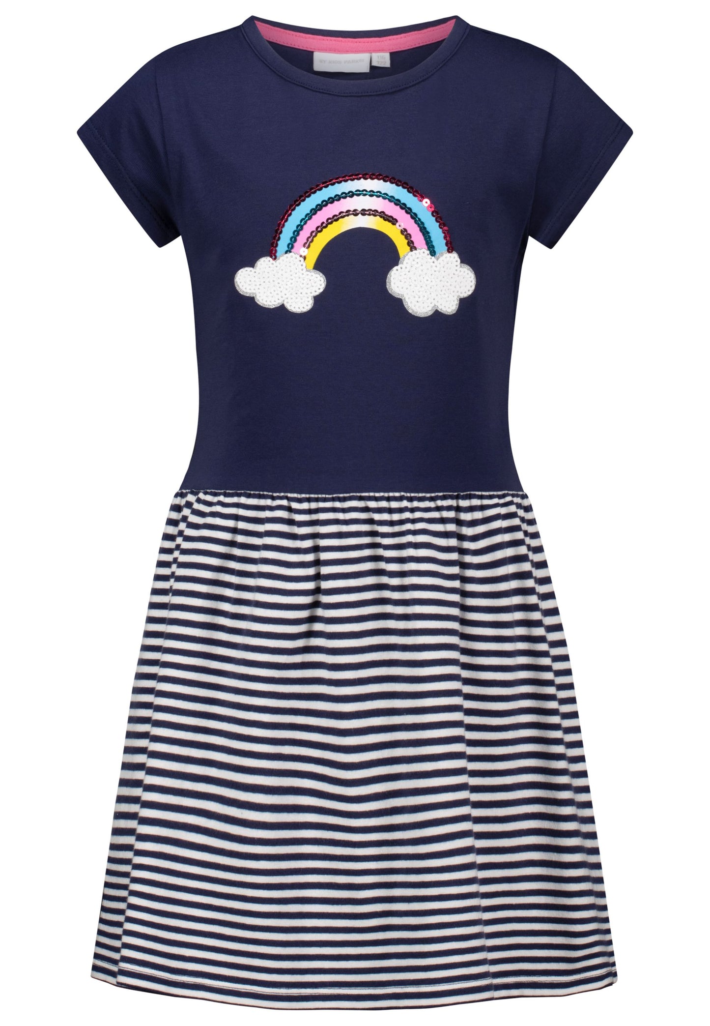 salt and pepper Girls jersey dress sequin rain 55390318710