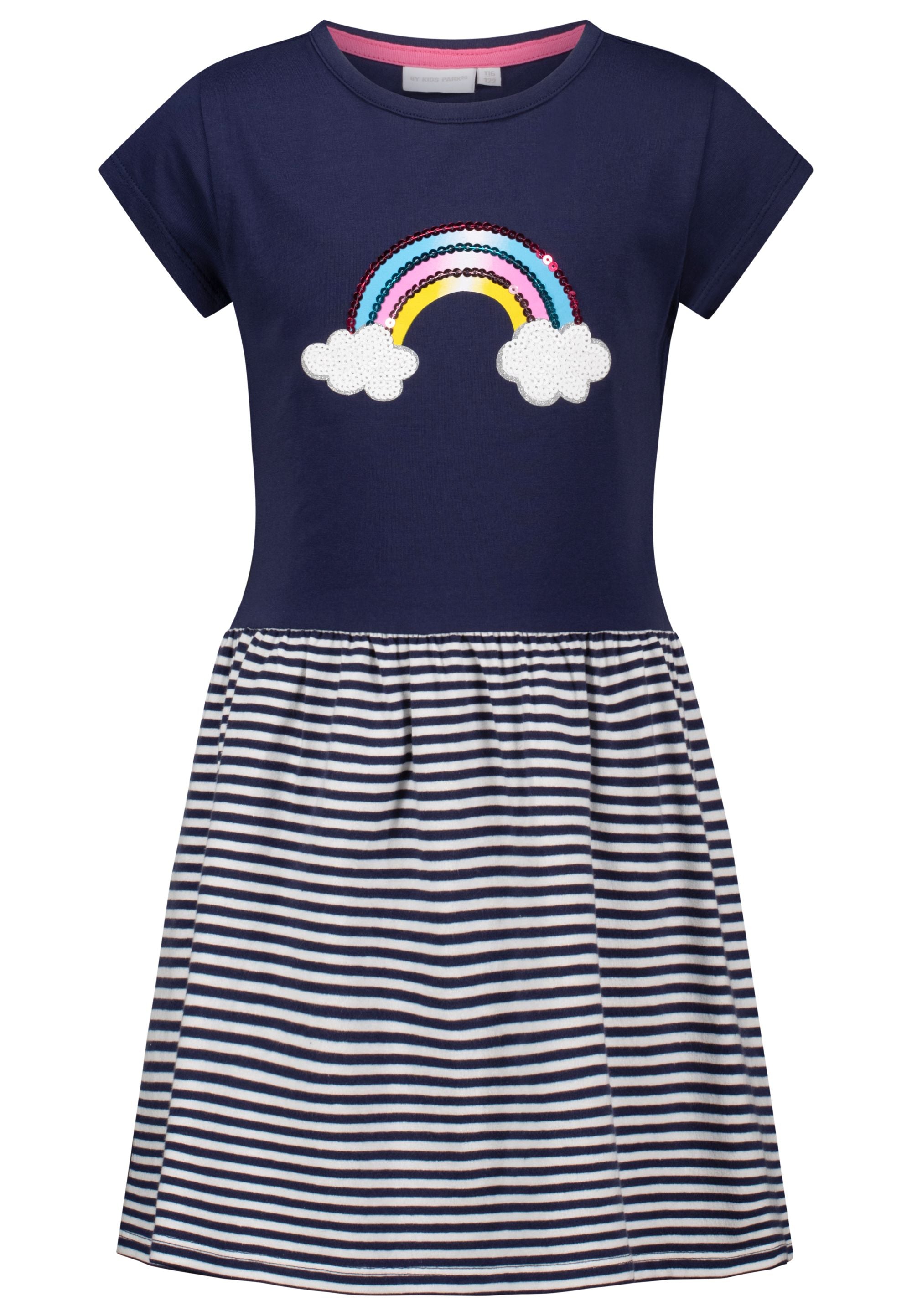 salt and pepper Girls jersey dress sequin rain 55390318710