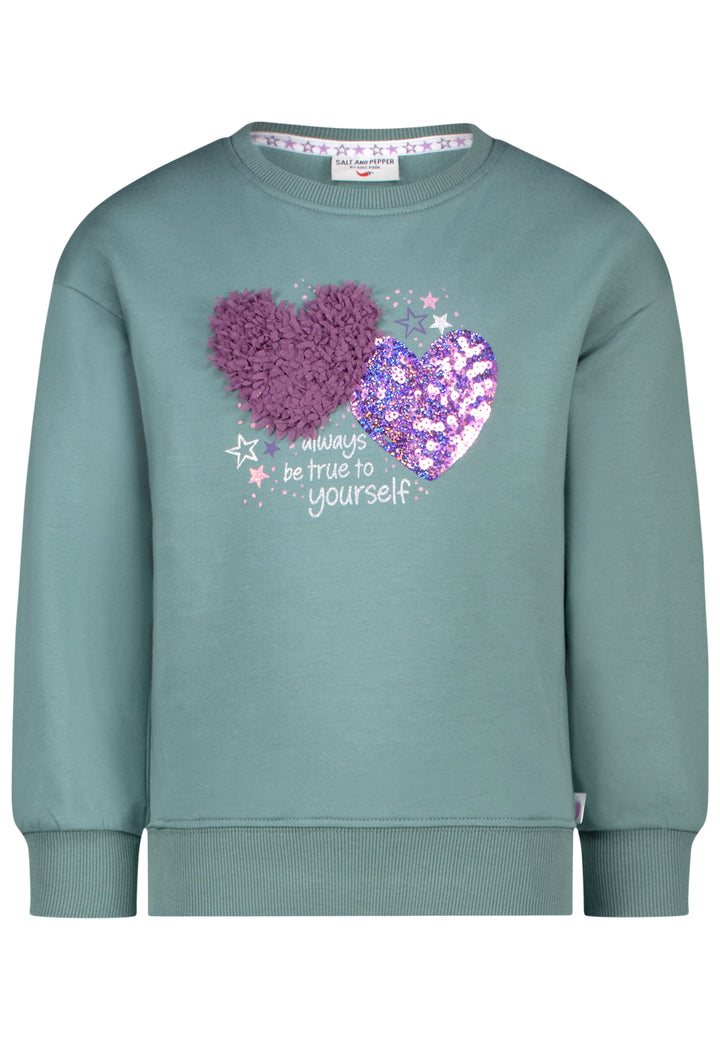 salt and pepper Mädchen Sweatshirt Chiffon Heart 55520118410