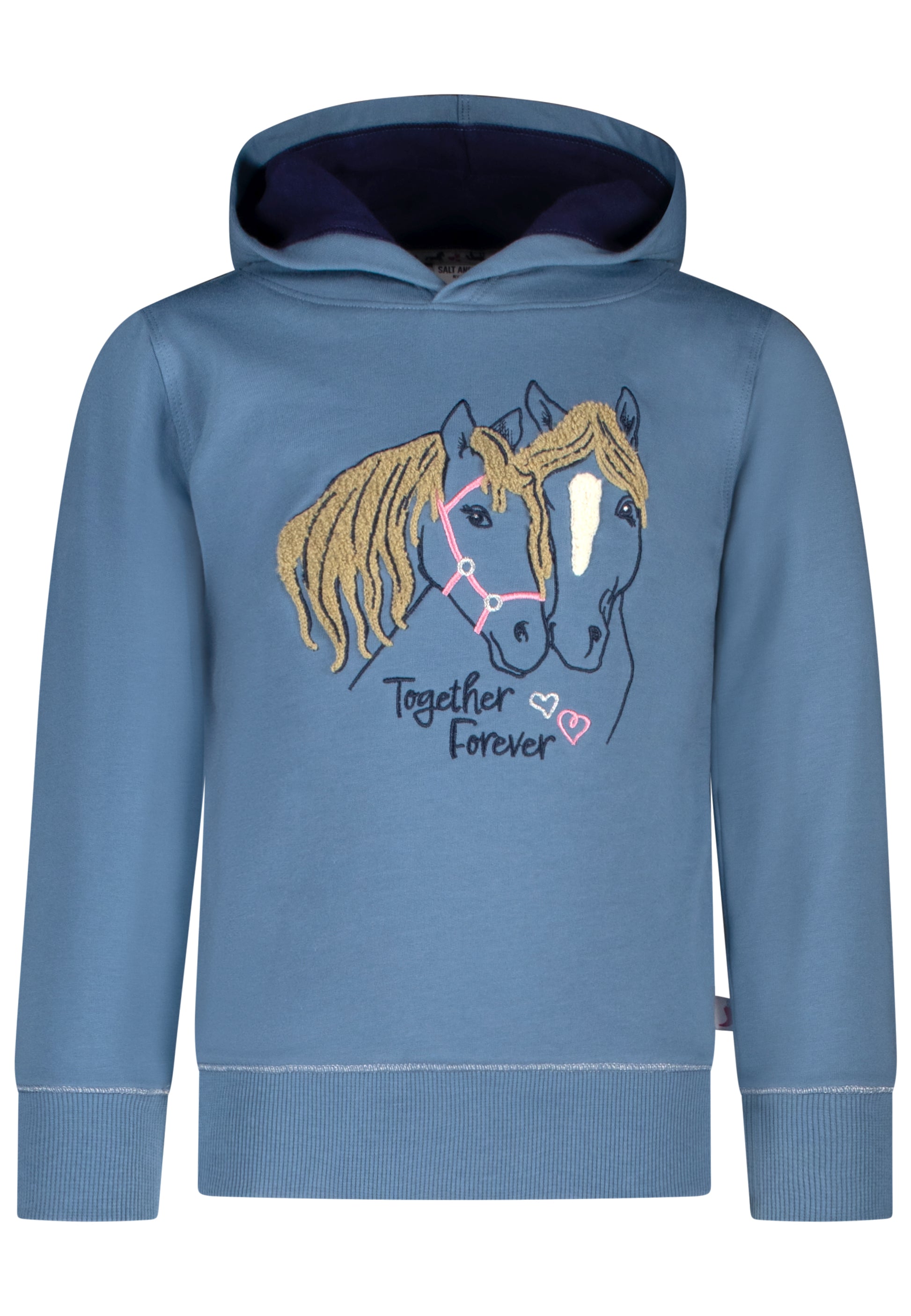 salt and pepper Mädchen Hoody Horses 55520118610