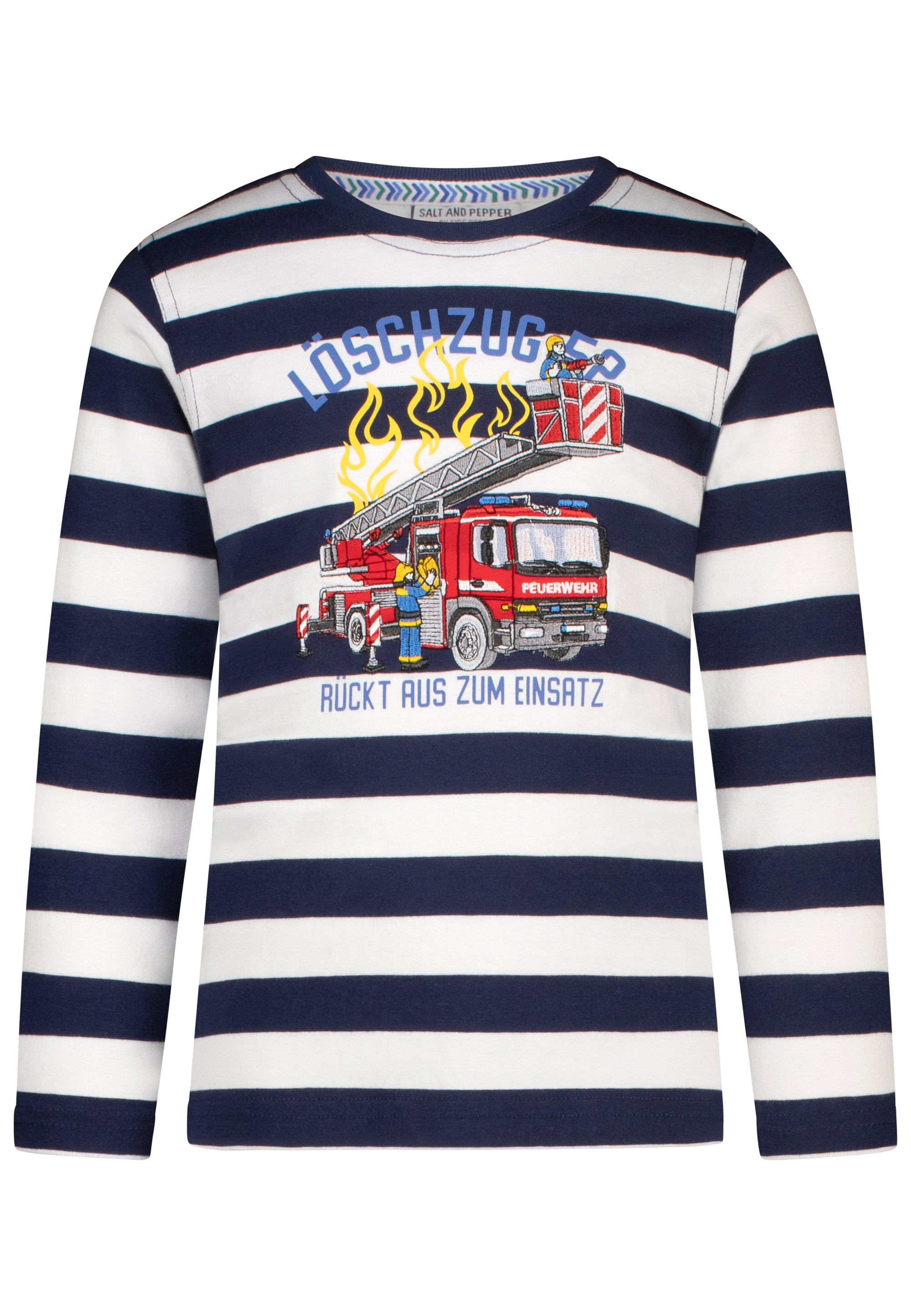 salt and pepper Jungs Longsleeve Firetruck 55520137390