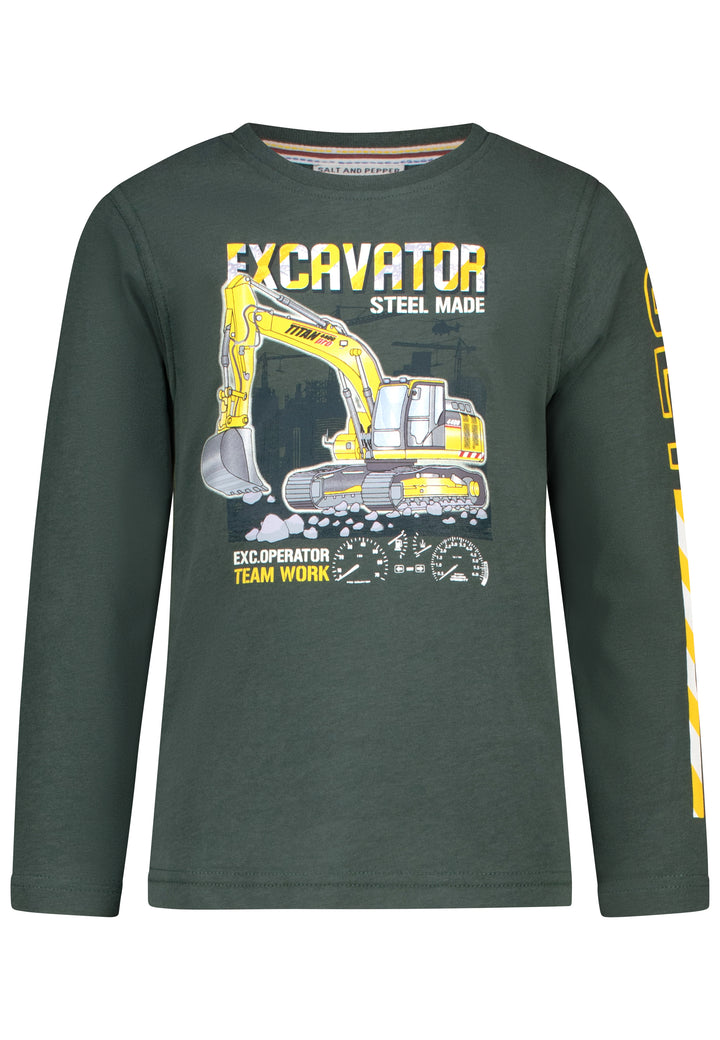 salt and pepper Jungs Longsleeve Excavator Glow 55520137540