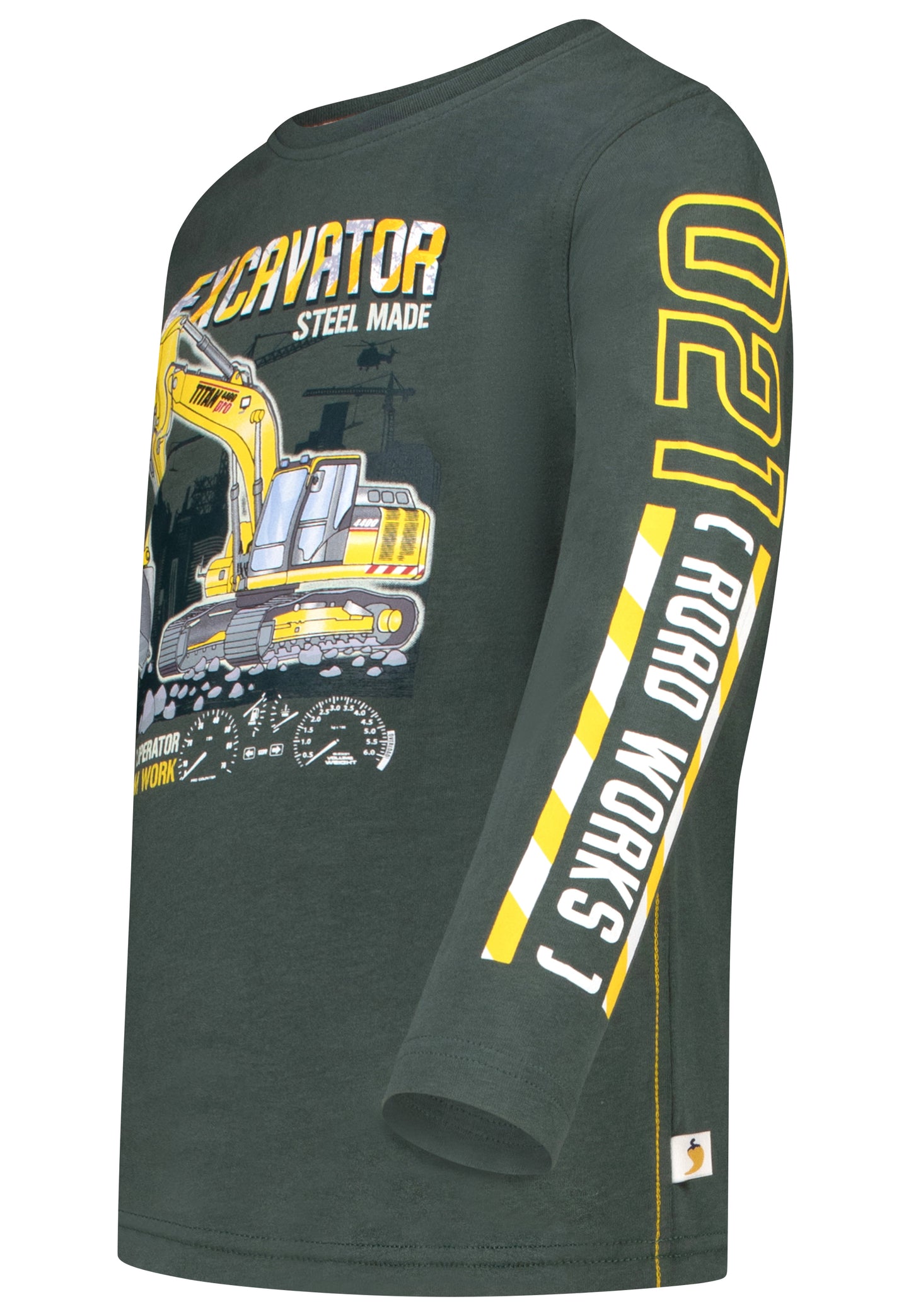 salt and pepper Jungs Longsleeve Excavator Glow 55520137540