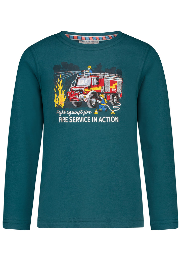 salt and pepper Jungen Langarmshirt Fire Service 55520137770