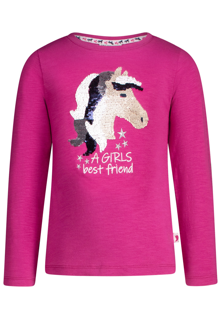 salt and pepper Mädchen langarm Shirt Pailletten Pferd 55520138660