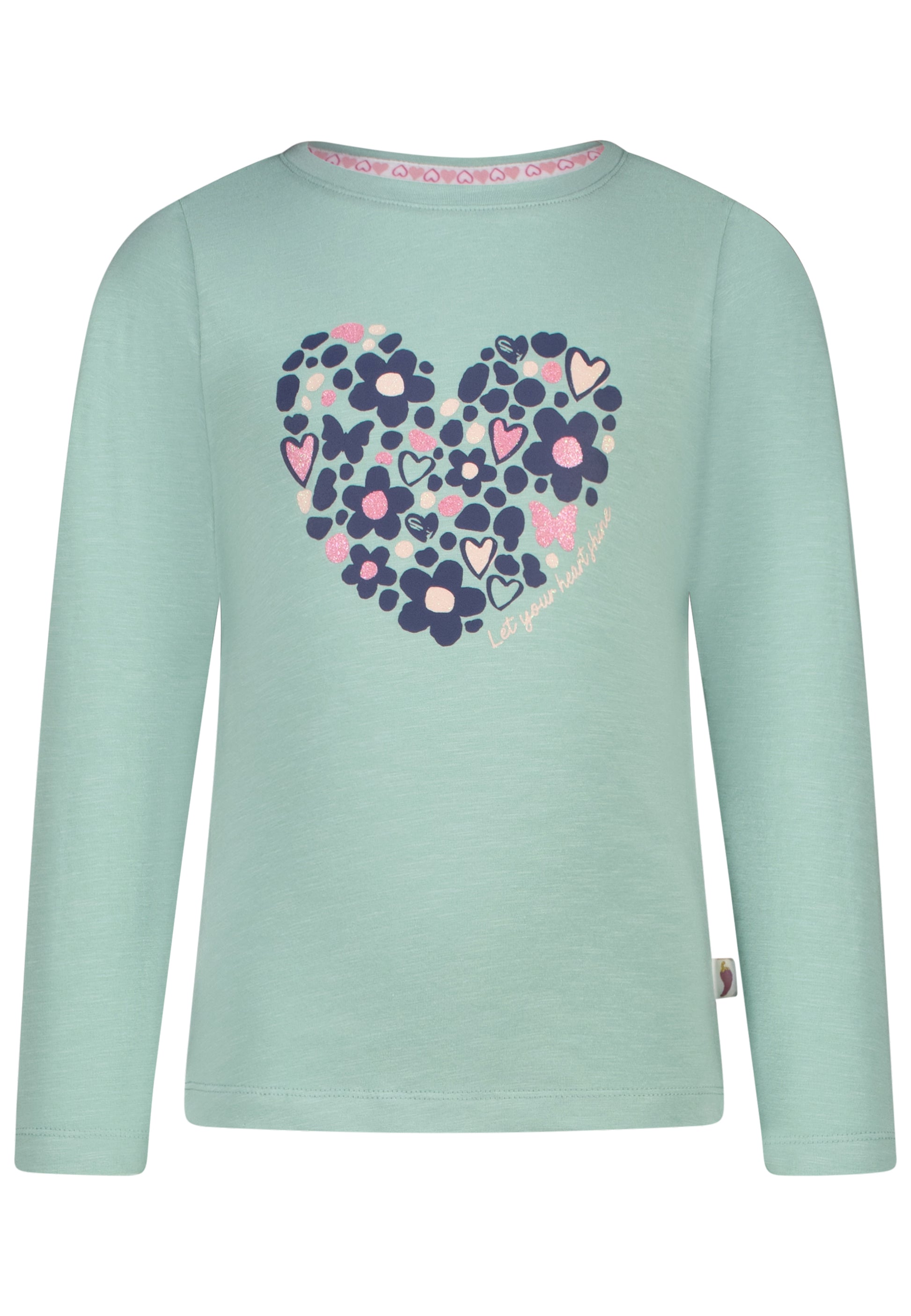 salt and pepper Mädchen Longsleeve Glitter Heart 55520138840
