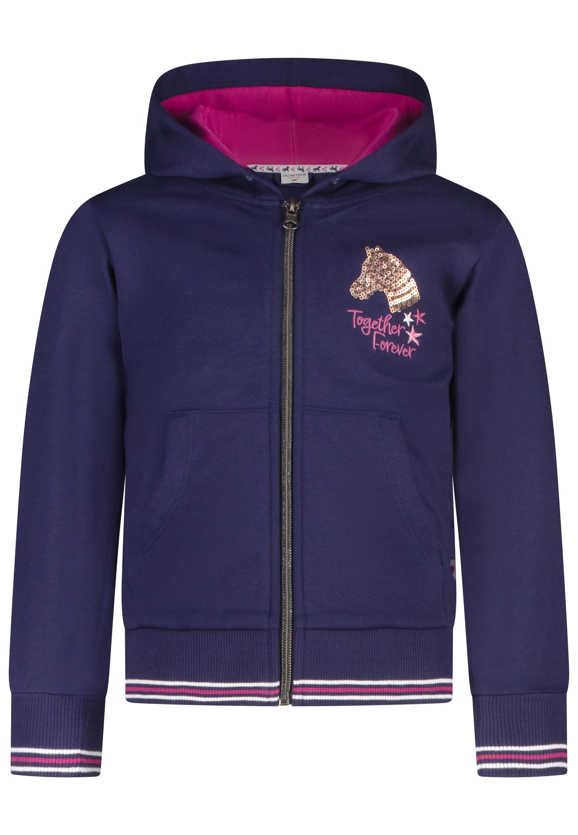 salt and pepper Mädchen Sweat Jacket Horse 55520188770