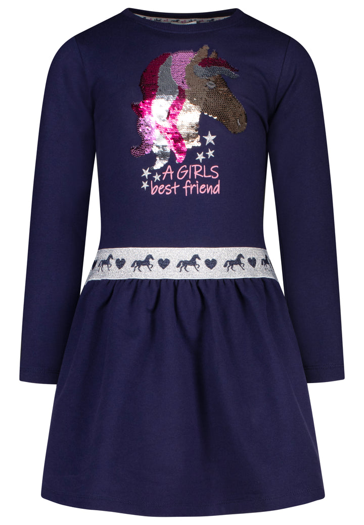 salt and pepper MädchenSweatkleid Pailletten Pferd 55520318740