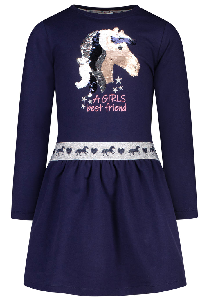 salt and pepper MädchenSweatkleid Pailletten Pferd 55520318740