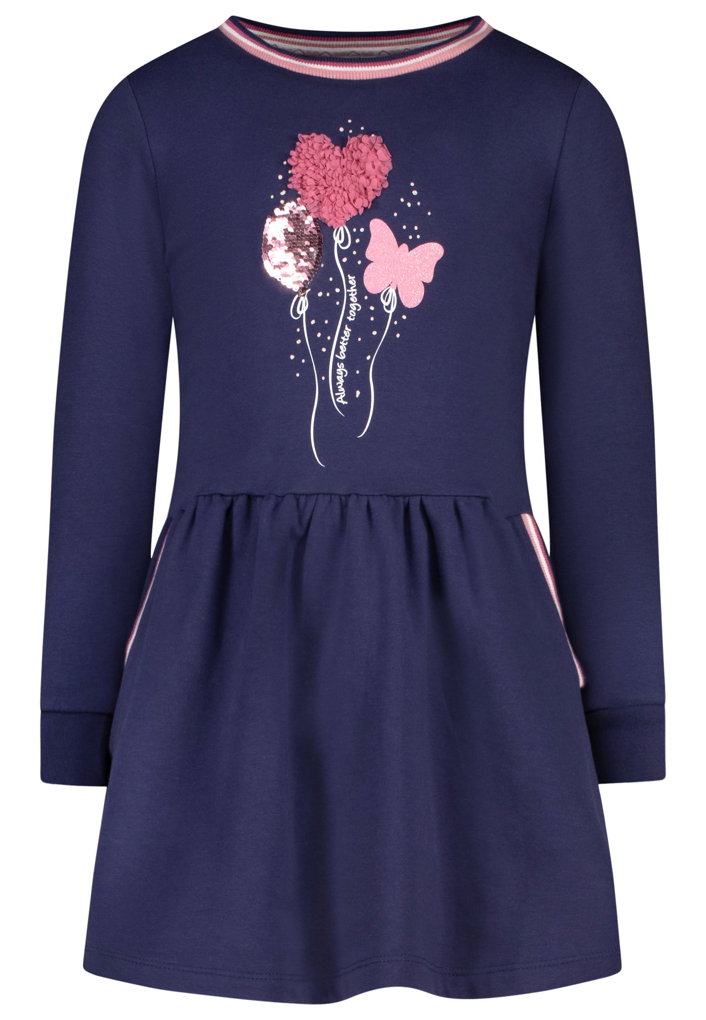 salt and pepper Mädchen Sweat Dress Balloons 55520318930