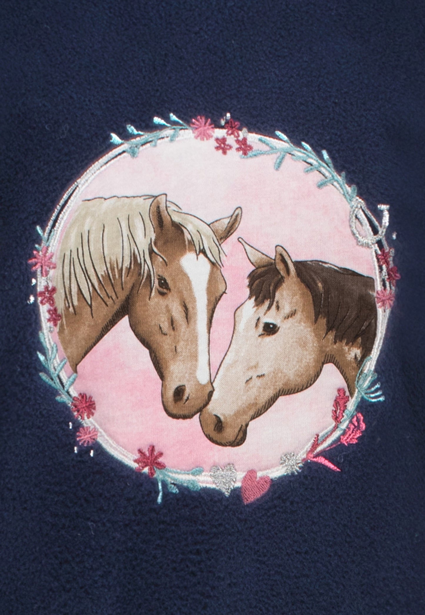 salt and pepper Mädchen Fleece Jacket Horses 55520738600