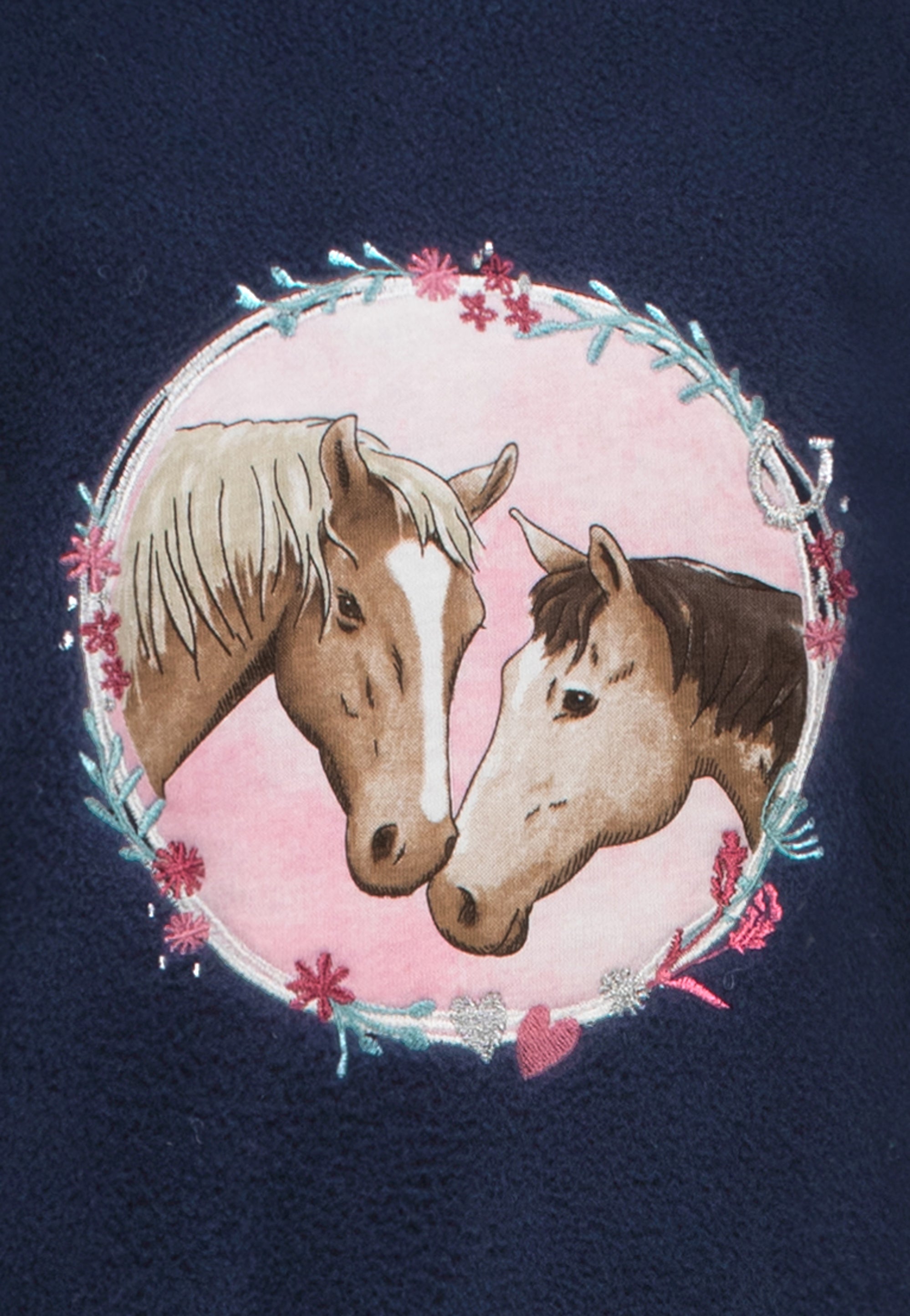 salt and pepper Mädchen Fleece Jacket Horses 55520738600