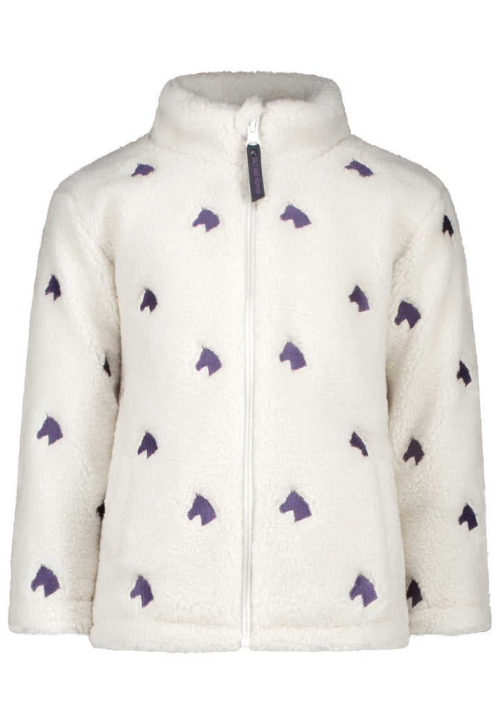 salt and pepper Mädchen Teddyplush Jacket Horses 55520738790