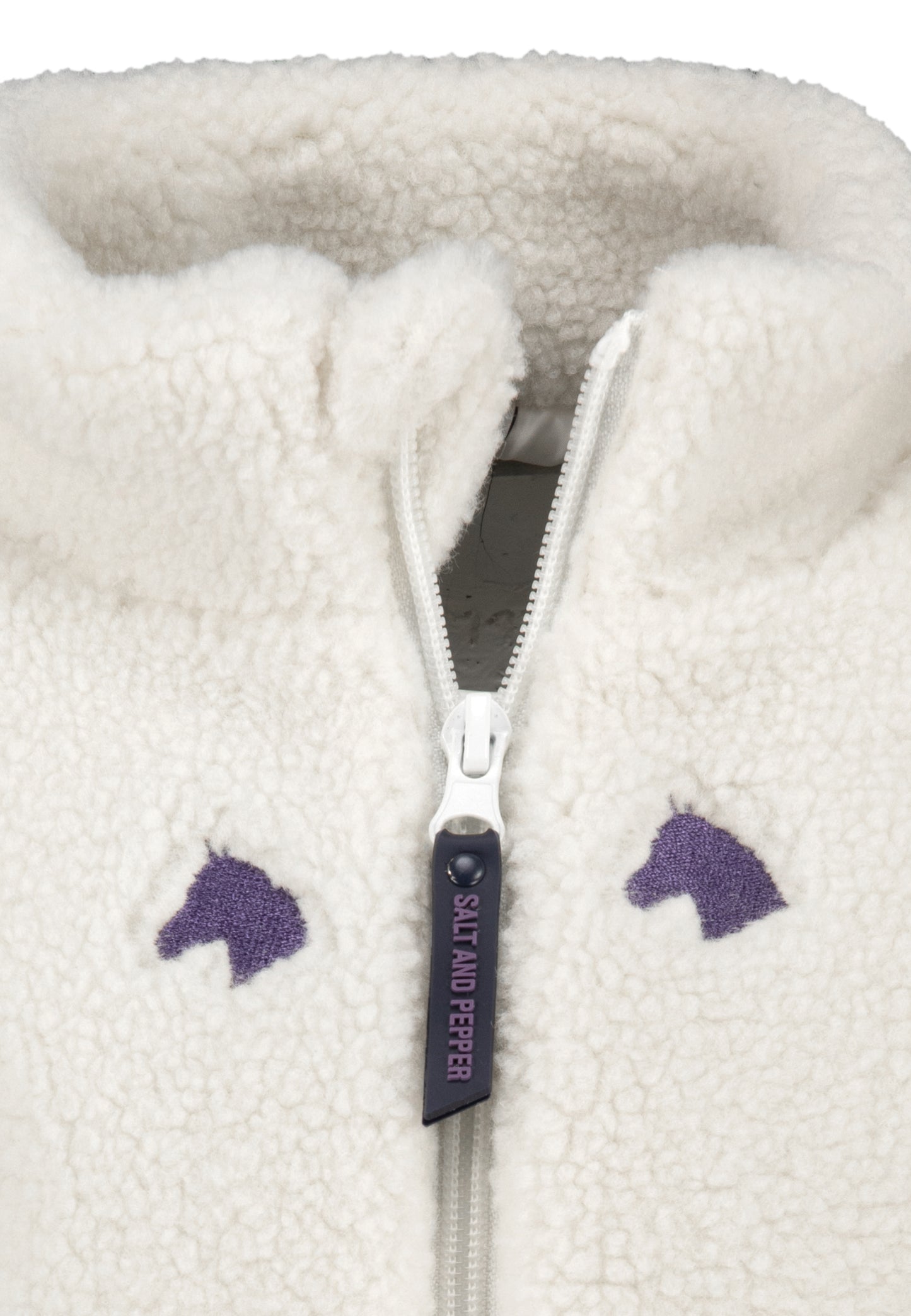 salt and pepper Mädchen Teddyplush Jacket Horses 55520738790