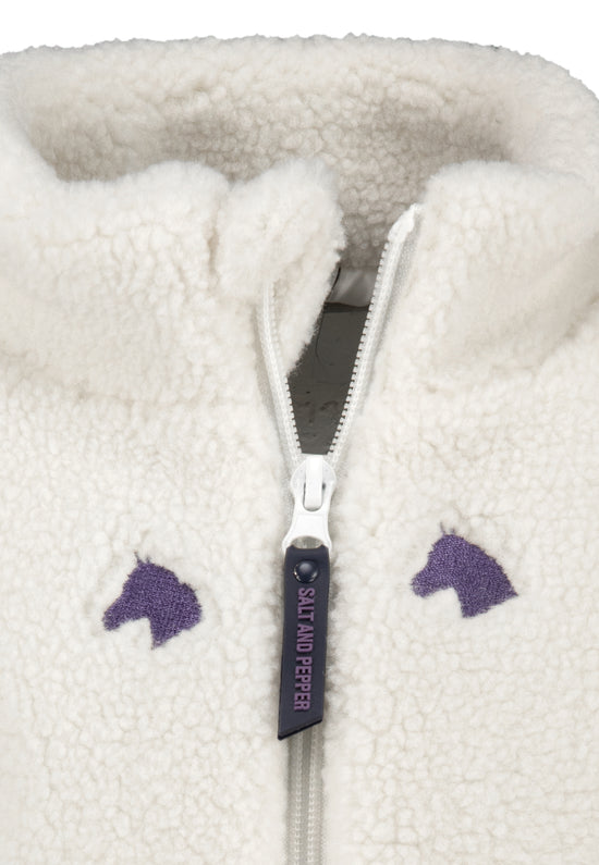 salt and pepper Mädchen Teddyplush Jacket Horses 55520738790