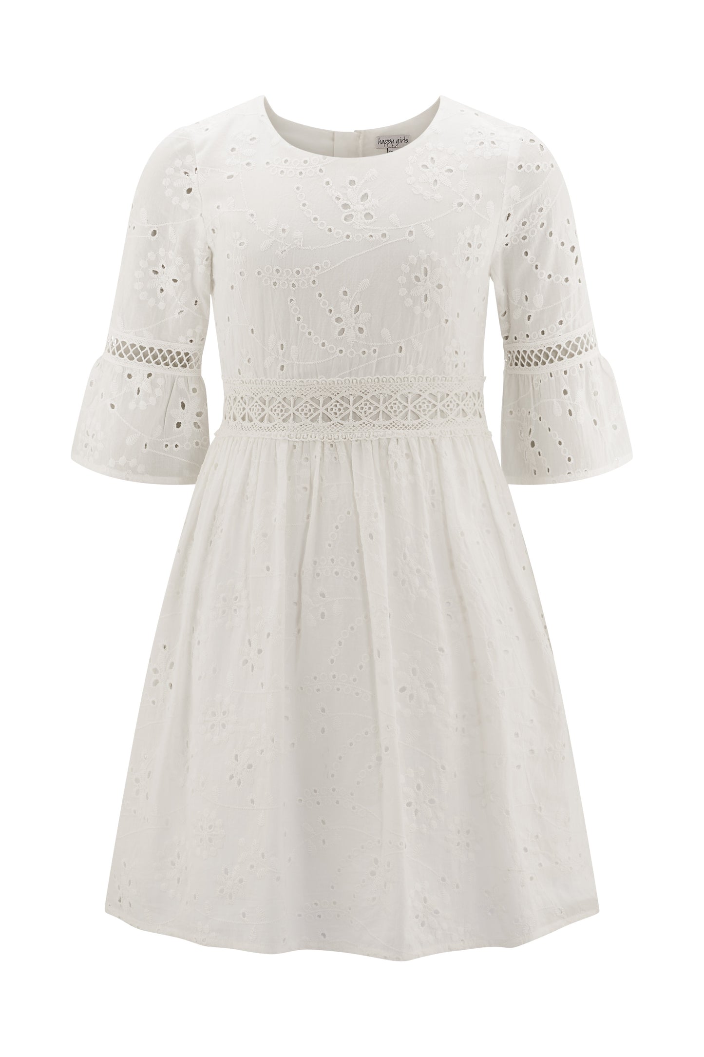 Happy Girls by Eisend Mädchen Kleid 561019 – ecru
