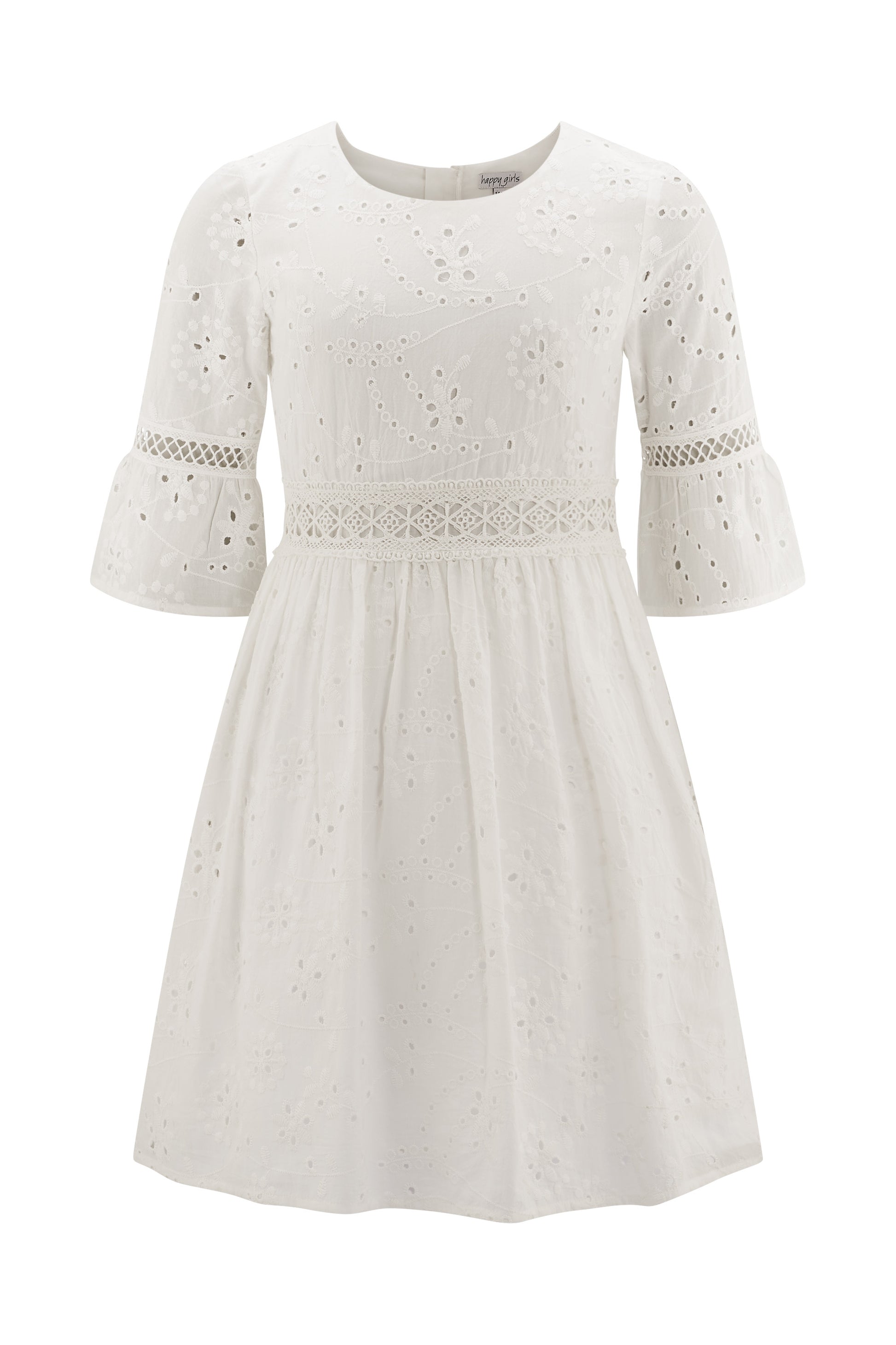 Happy Girls by Eisend Mädchen Kleid 561019 – ecru