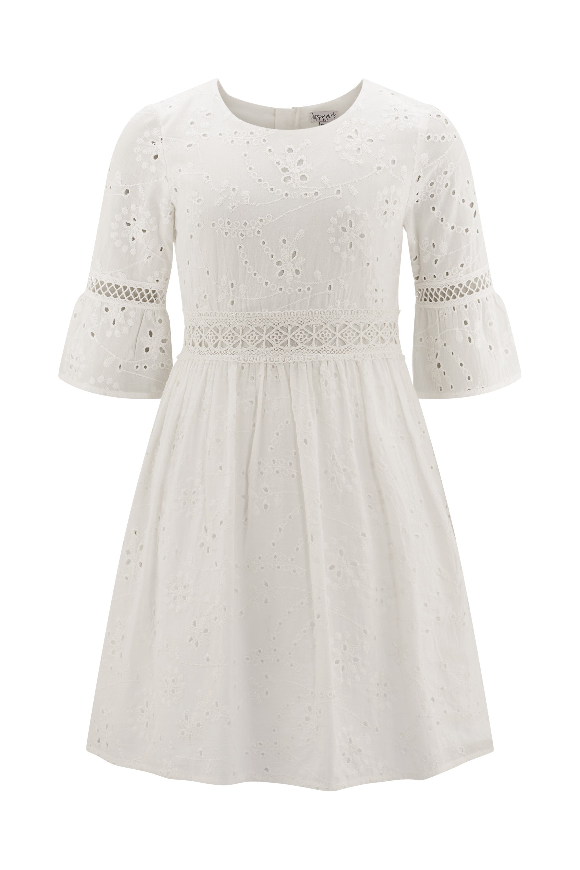 Happy Girls by Eisend Mädchen Kleid 561019 – ecru