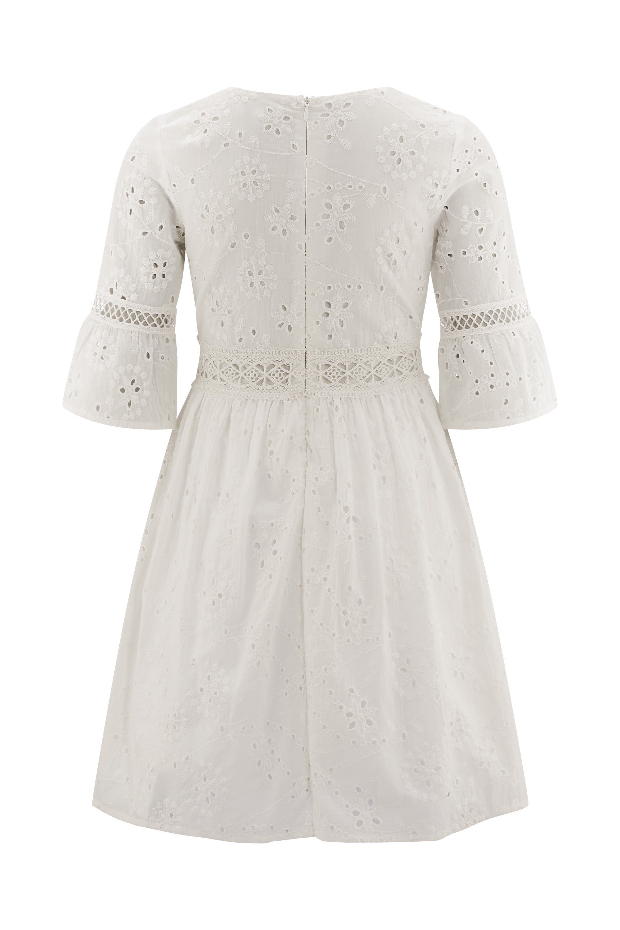 Happy Girls by Eisend Mädchen Kleid 561019 – ecru