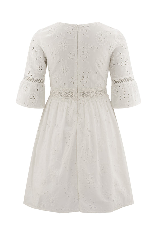 Happy Girls by Eisend Mädchen Kleid 561019 – ecru