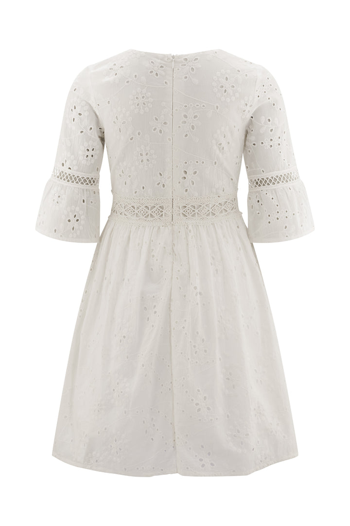 Happy Girls by Eisend Mädchen Kleid 561019 – ecru