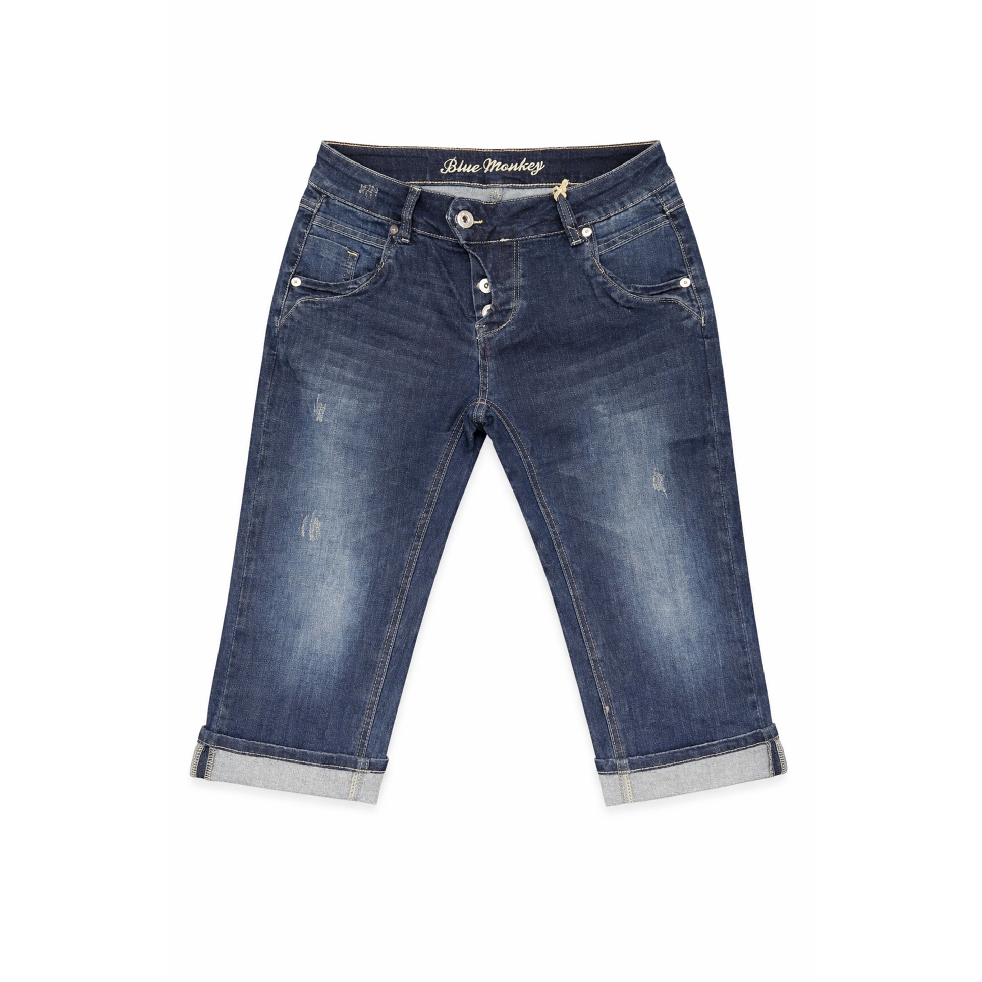 Blue Monkey Damen Jeanshose Capri 57Manie