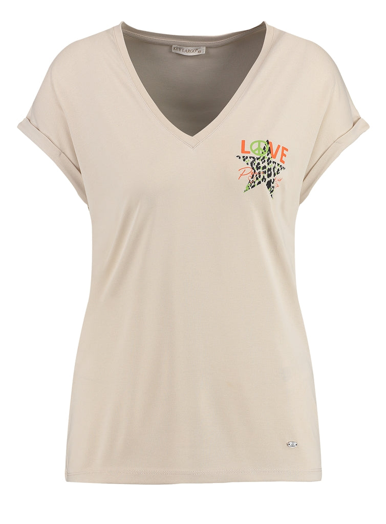 Key Largo Damen T-Shirt WT STAR V-NECK