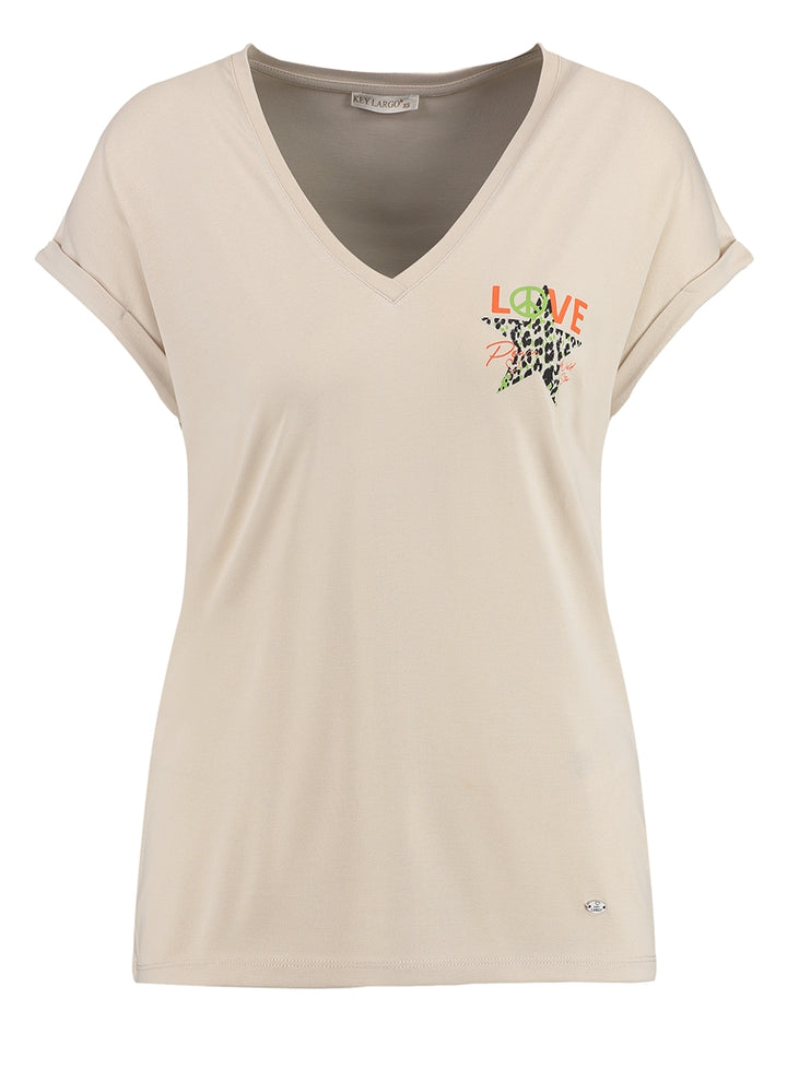 Key Largo Damen T-Shirt WT STAR V-NECK