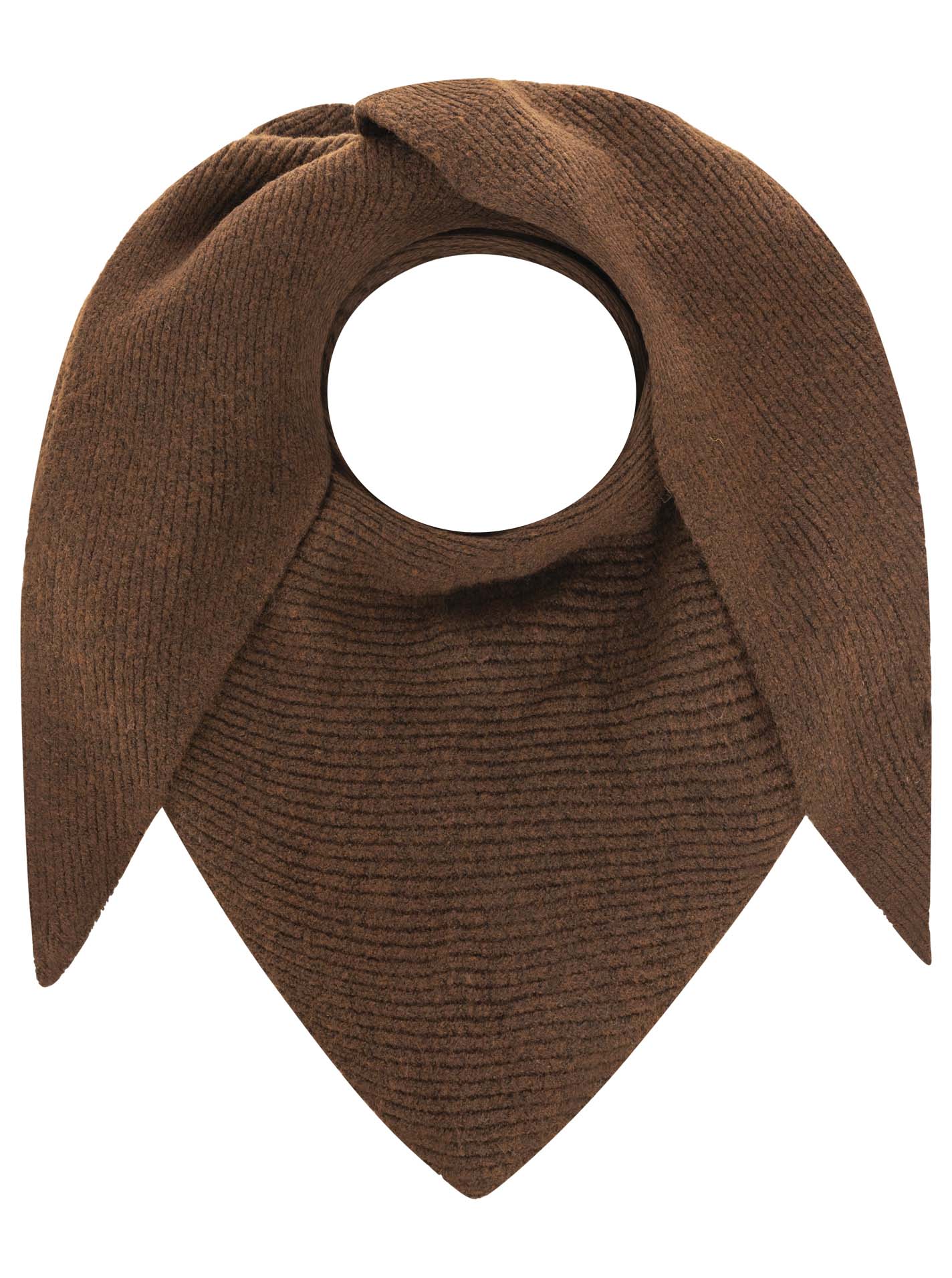 Zwillingsherz Damen Schal Dreieckstuch Wollmix "Rippe"