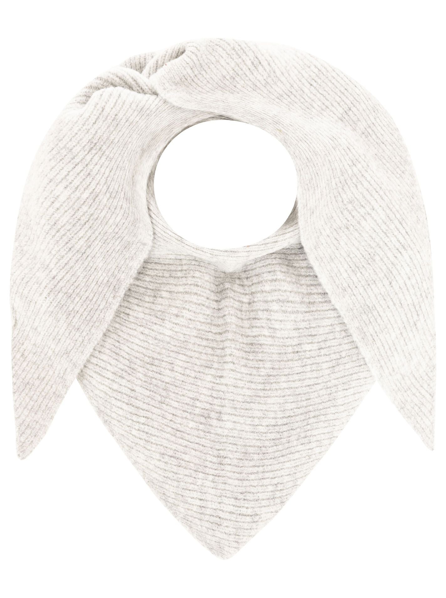 Zwillingsherz Damen Schal Dreieckstuch Wollmix "Rippe"