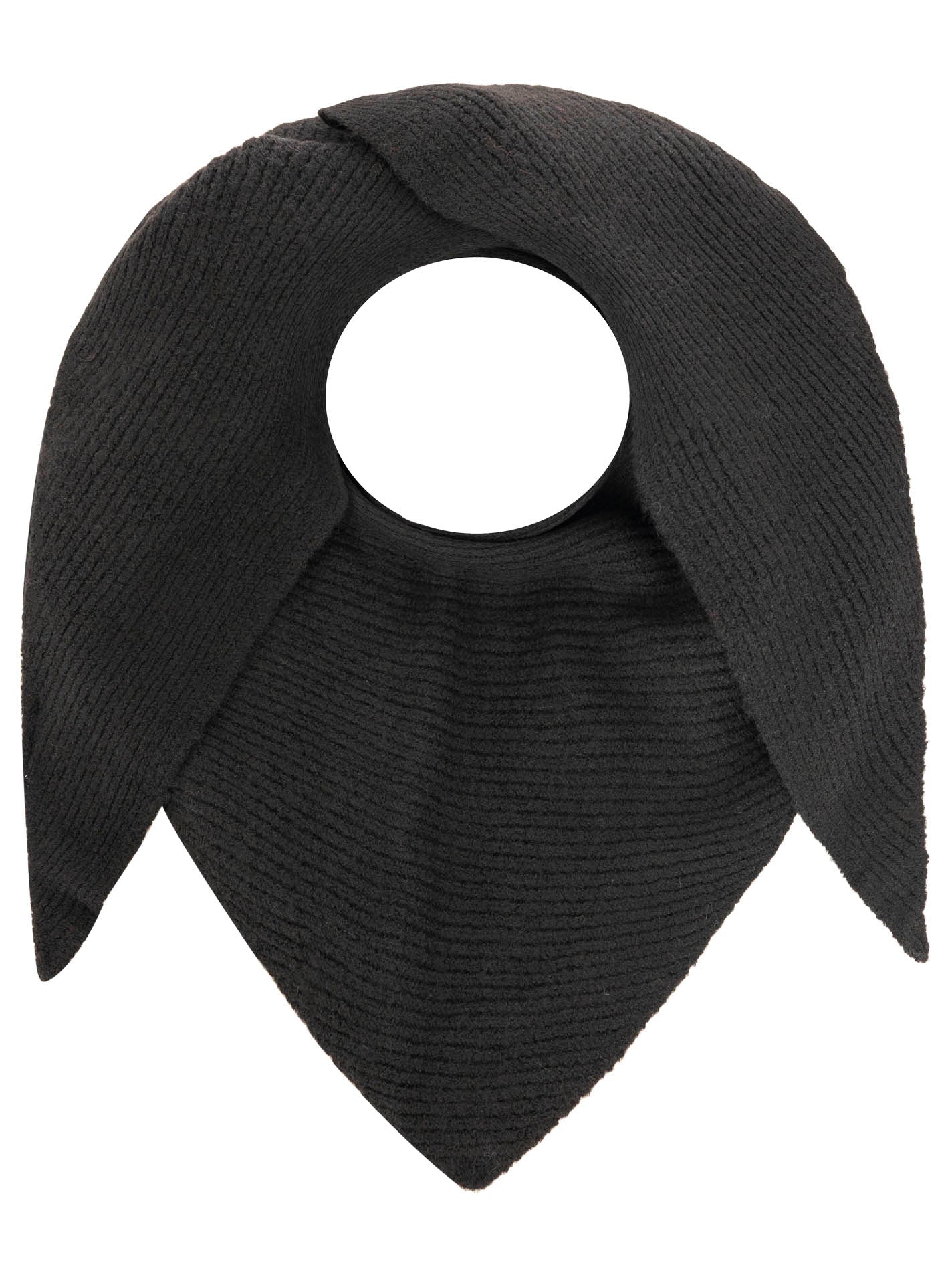 Zwillingsherz Damen Schal Dreieckstuch Wollmix "Rippe"