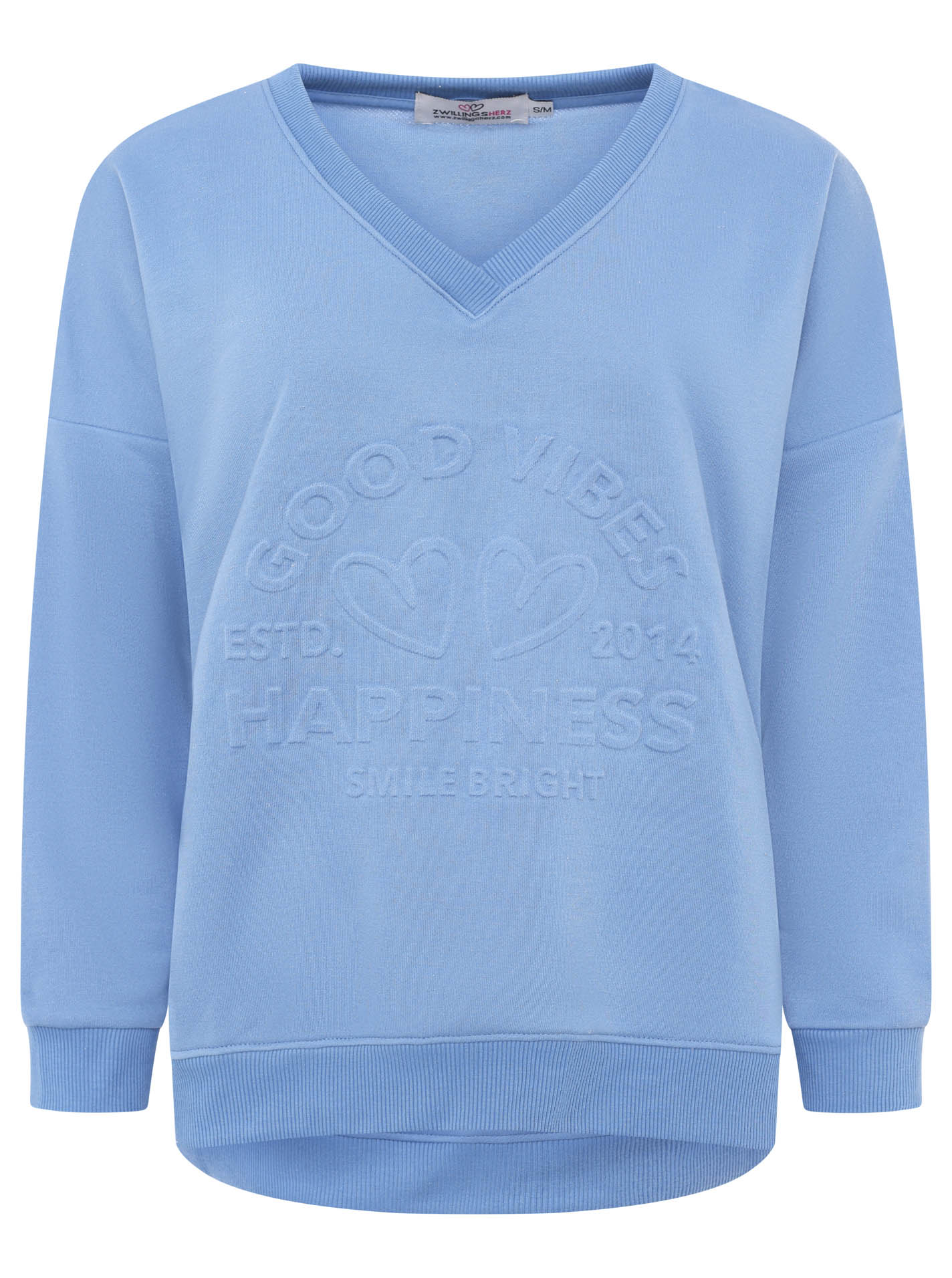 Zwillingsherz Damen Pullover "Happiness Vibes"