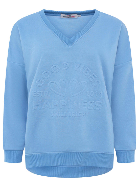 Zwillingsherz Damen Pullover "Happiness Vibes"