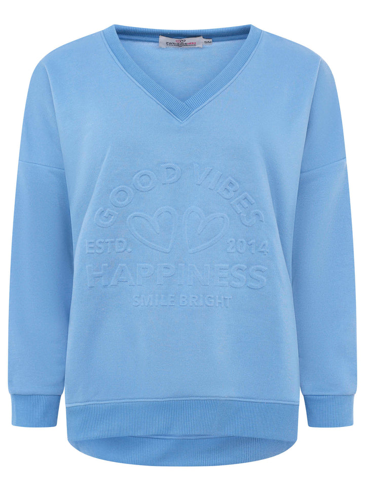 Zwillingsherz Damen Pullover "Happiness Vibes"