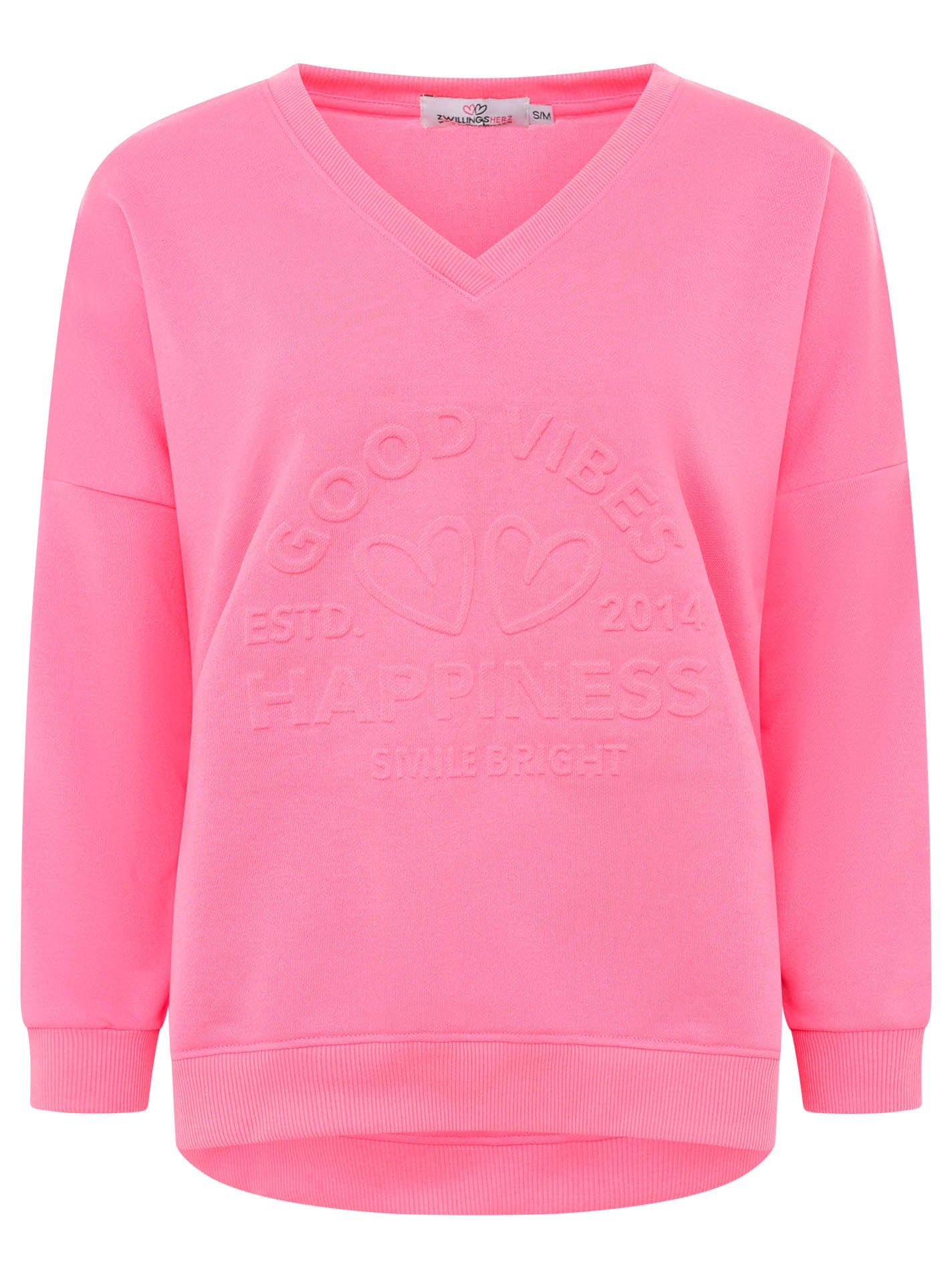 Zwillingsherz Damen Pullover "Happiness Vibes"