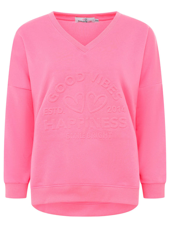 Zwillingsherz Damen Pullover "Happiness Vibes"