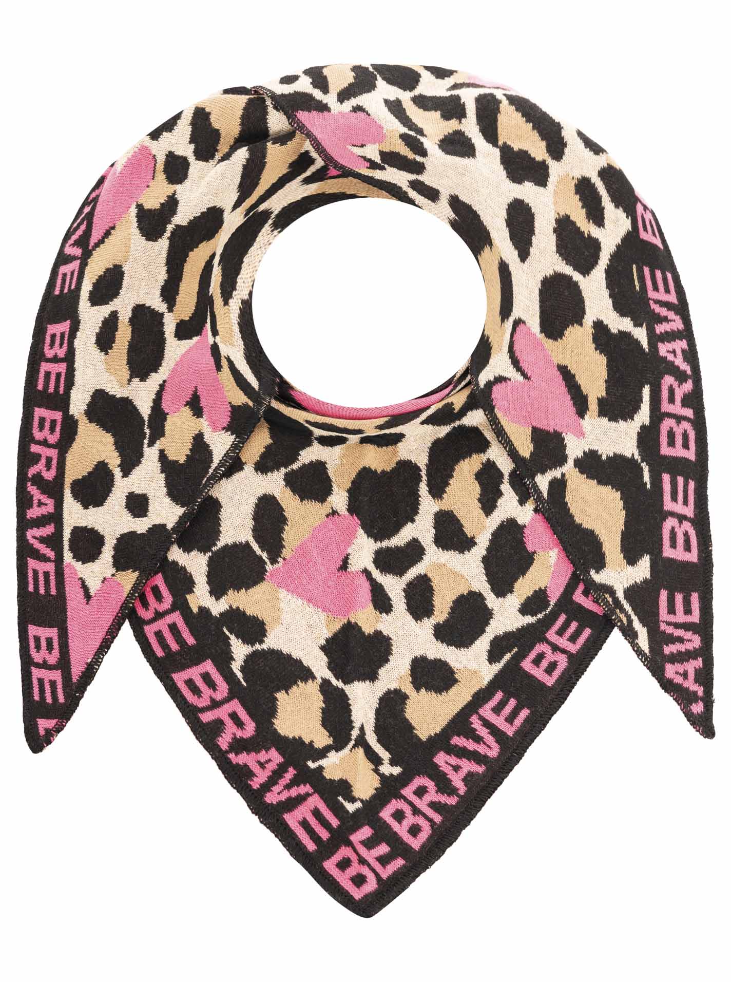 Zwillingsherz Damen Dreieckstuch BW "Be Brave"