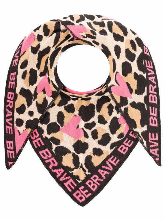 Zwillingsherz Damen Dreieckstuch BW "Be Brave"