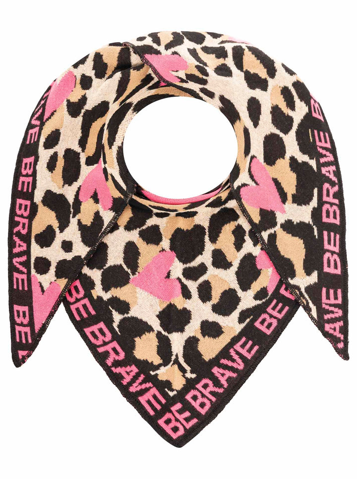Zwillingsherz Damen Dreieckstuch BW "Be Brave"